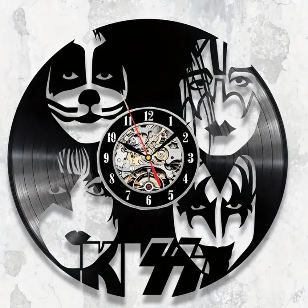 KISS RECORD WALL CLOCK